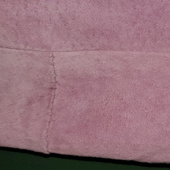 Pastel Pink Suede Jacket - Picture 9 of 9